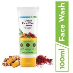 Mamaearth Ubtan Face Wash With Turmeric & Saffron For Tan Removal