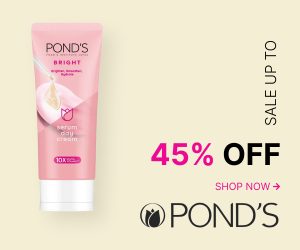 Ponds 45% off beauty bebo